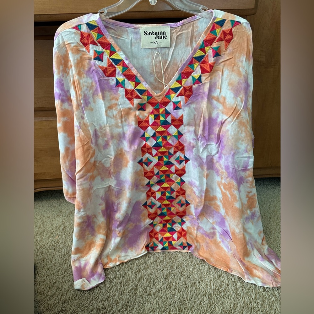 SAVANAH JANE TIE-DYE TOP